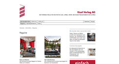 Desktop Screenshot of etzel-verlag.ch